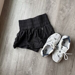 Free People Movement Women's Black High-Waisted Shorts